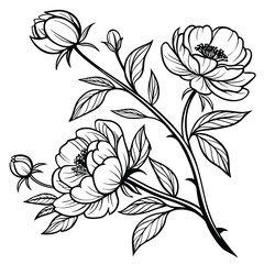 seamless pattern with flowers