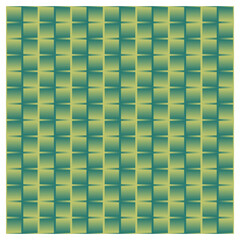 Geometric Pattern Abstract Design Square Texture Teal and Gold Illusion Art Graphic Trendy Style