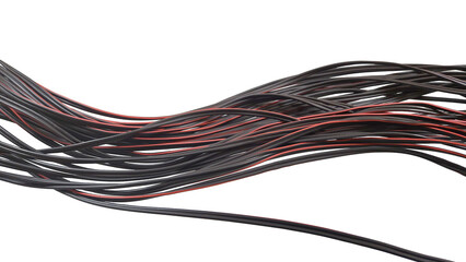 electrical cables prepared for plugging into plugs