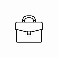 business briefcase attache icon sign vector