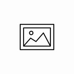 landscape picture icon icon sign vector