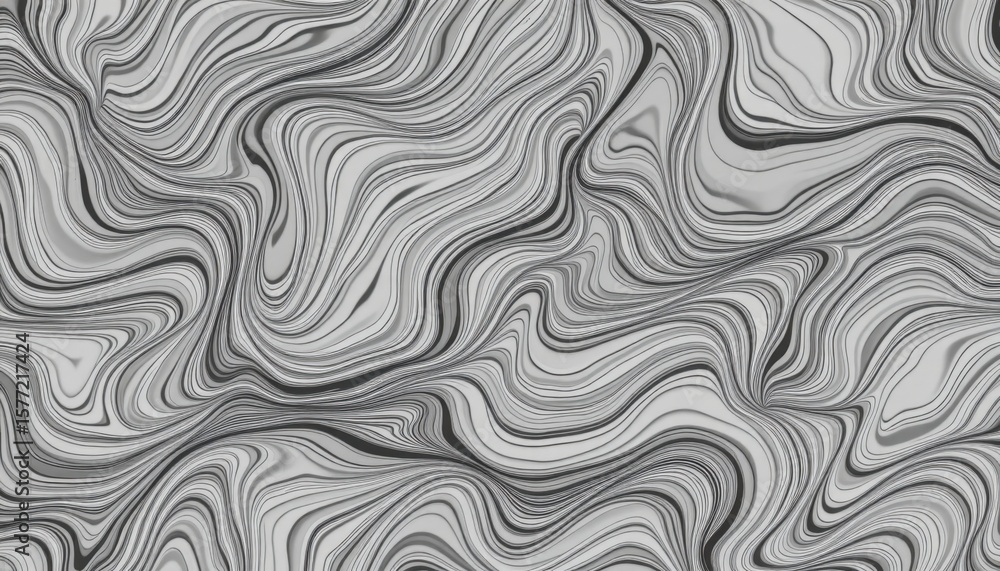 Poster intricate black and white marble pattern with flowing swirling lines creating a sophisticated abstra