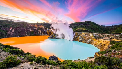 rainbow over the river