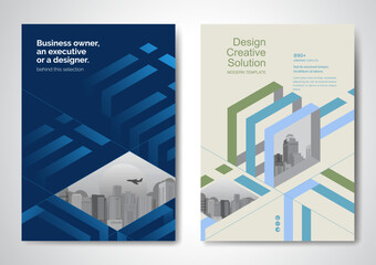 Template vector design for Brochure, AnnualReport, Magazine, Poster, Corporate Presentation, Portfolio, Flyer, infographic, layout modern size A4, Front and back, Easy to use and edit.