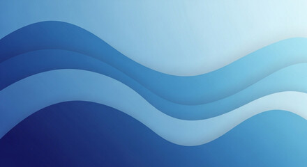 Fototapeta premium Blue abstract wave background with flowing lines and smooth texture