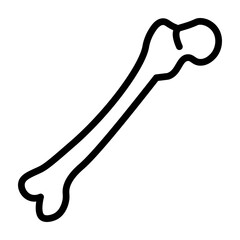 Femur Vector Line Icon Design