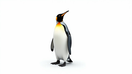 Fototapeta premium isolated emperor penguin