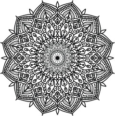 Abstract Seamless Mandala Pattern for Decorative and Artistic Backgrounds