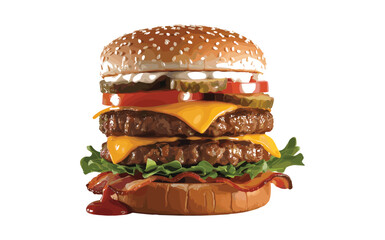 Burger vector design, vector illustration, Burger design, silhouette style.

