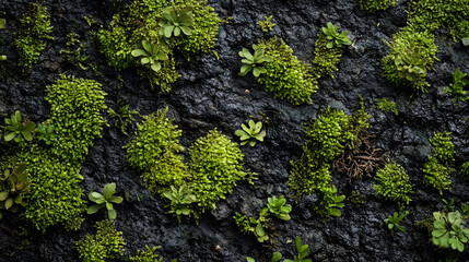Lush Moss Greenery and Rich Natural Texture on the Forest Floor – A Close-Up Botanical Photography Highlighting Nature's Biodiversity and Sustainable Ecosystems in Organic Garden Design