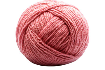 Ball of yarn with knitting needles hobby and craft object isolated on white background