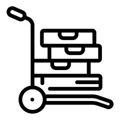 Trolley Outline Icon
