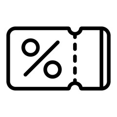 Coupon Outline Icon
