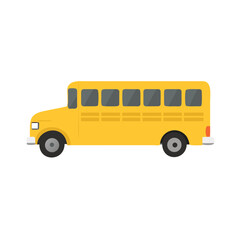school bus isolated on white