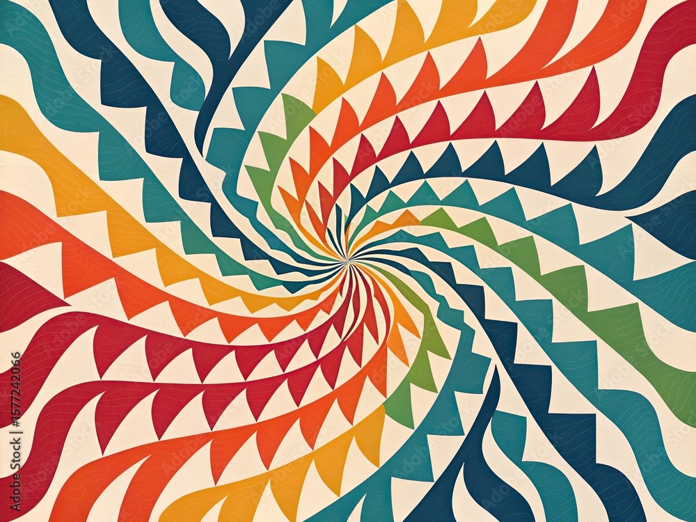 Poster abstract seamless pattern with circles