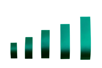 a green line of tape on a white background