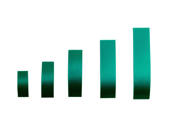 a green line of tape on a white background