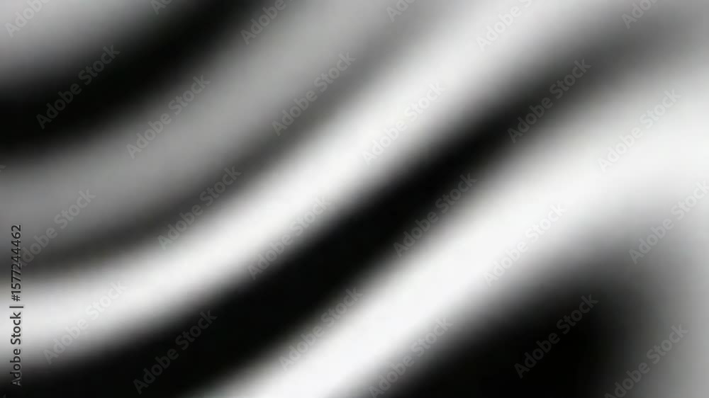 Poster abstract black and white wavy lines pattern with smooth flowing curves