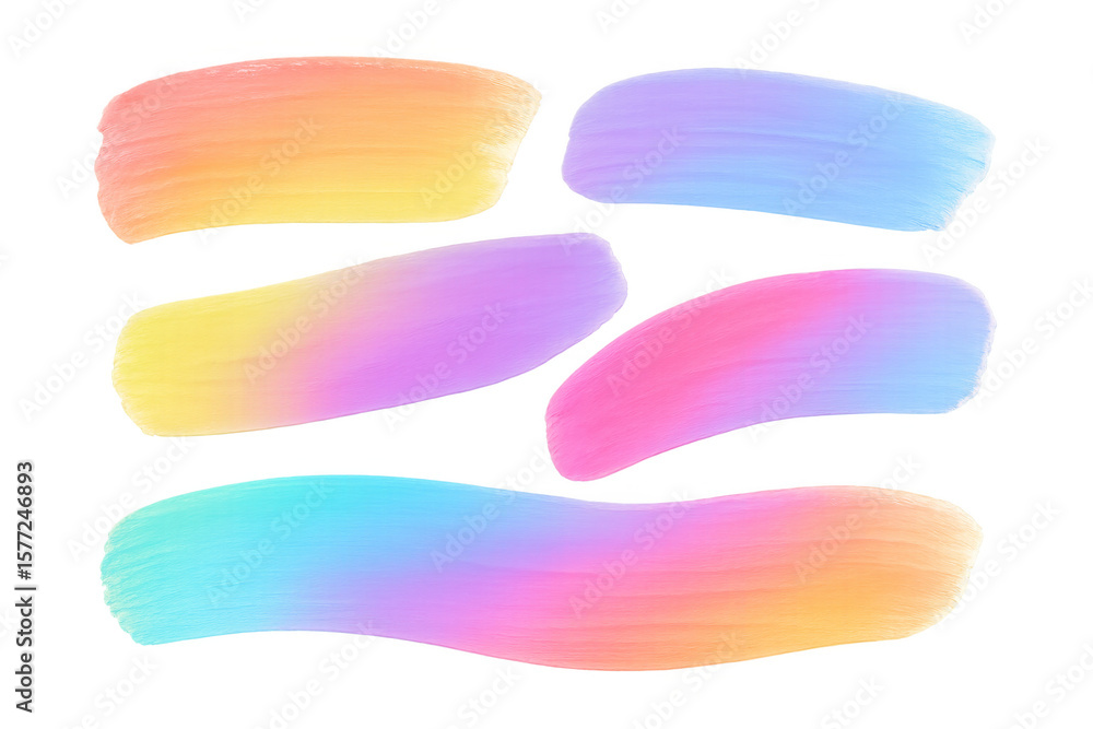 Poster vibrant brushstrokes create a colorful design element, perfect for adding an artistic touch to proje
