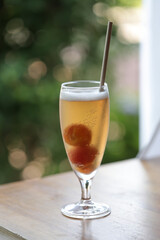 うめシロップの炭酸割