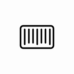 barcode product code icon sign vector