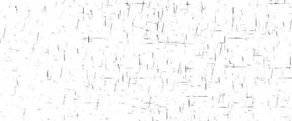Vector scratched dust grunge black texture overlay pattern sample on background.