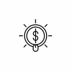 digital money icon sign vector