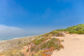 Praia do norte beach in Nazarè, Portugal