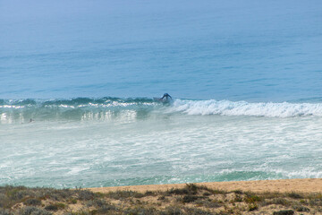 Praia do norte beach in Nazarè, Portugal