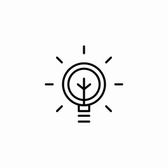 light bulb on icon sign vector