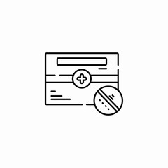 medical prescription icon sign vector