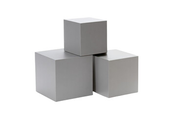 Fototapeta premium three cubes stacked on top of each other