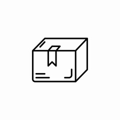 parcel box icon sign vector