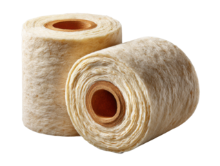 Two Spools of Wool: Capturing soft texture, these spools offer endless creative opportunity for crafting, knitting, and weaving.