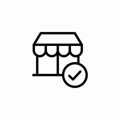 trusted store icon sign vector