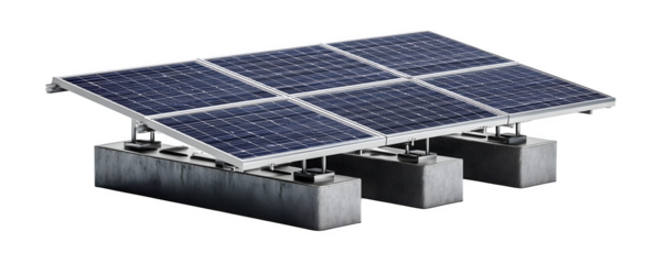 Photo-Realistic Professional Transparent-Background floating solar panel unit wit commercial stock asset, transparent background, ideal for video overlays and marketing materials