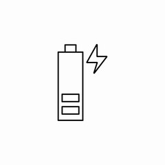 low battery icon sign vector