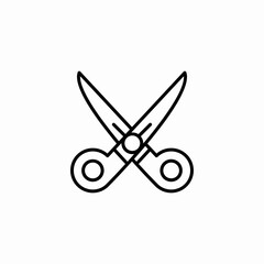 open scissors shears icon sign vector