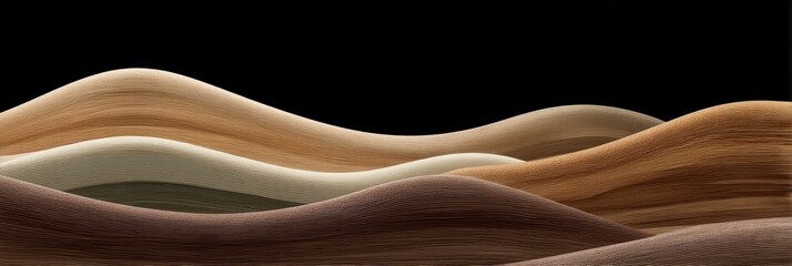 Undulating chocolate waves whisper desert tranquility, invoking World Sand Dune Day and the poetic dance of caramel textures