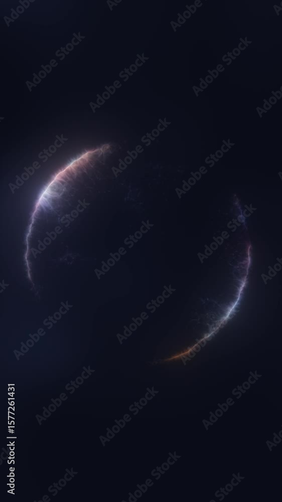 Poster mysterious glowing sphere with intricate inner patterns, radiating soft energy in a dark space
