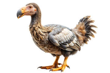 dodo isolated on white background, png, ai generated.