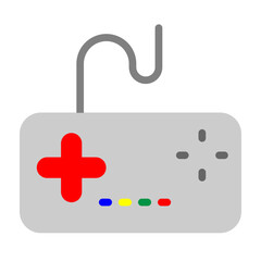 Obraz premium Retro Game Controller Vector Flat Icon Design