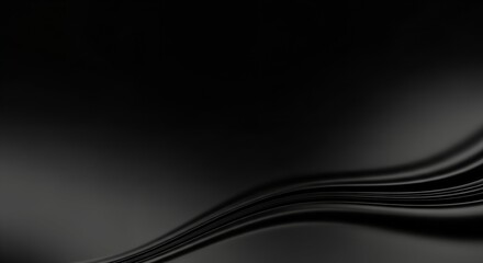 minimal black smooth silk glossy wave background 
