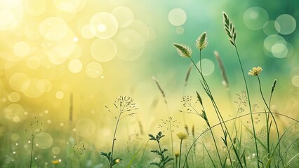 Obraz premium green grass and sunlight