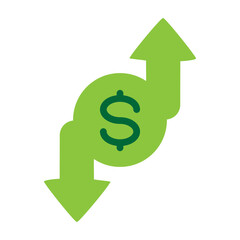 Obraz premium Profit and Loss Vector Flat Icon Design