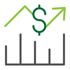 Earnings Report Vector Flat Icon Design