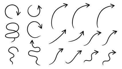 Hand Drawn Arrow Doodles Collection