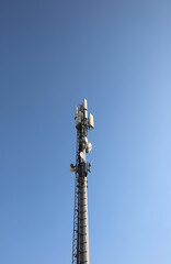 antenna of the repeater of the mobile network and wifi signal with devices of reception...