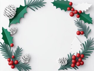 Naklejka premium Festive Christmas Frame