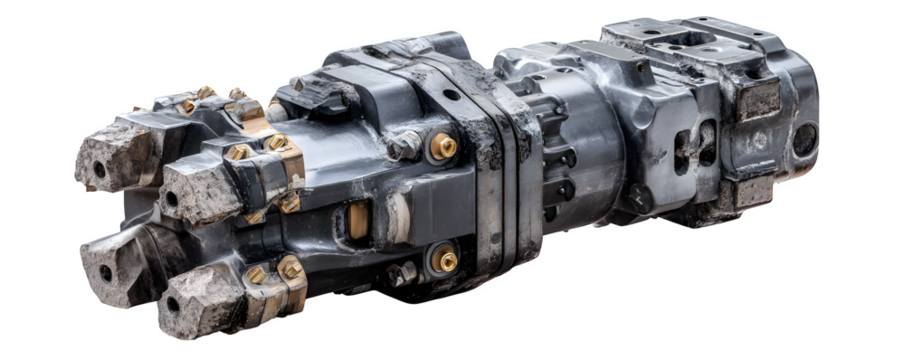 Realistic Photo-Realistic Isolated demolition multi processor to transparent background, digital artwork, ideal for advertising and web banners, professional graphics, HD asset